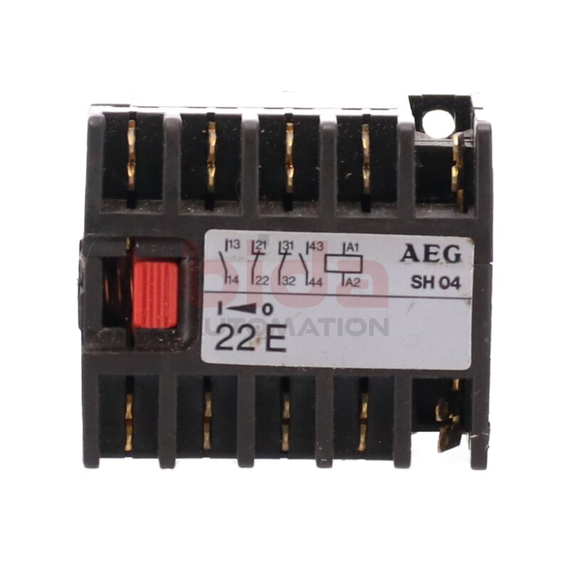 AEG SH04 22E Hilfssch&uuml;tz Auxiliary Contactor 230V 6A