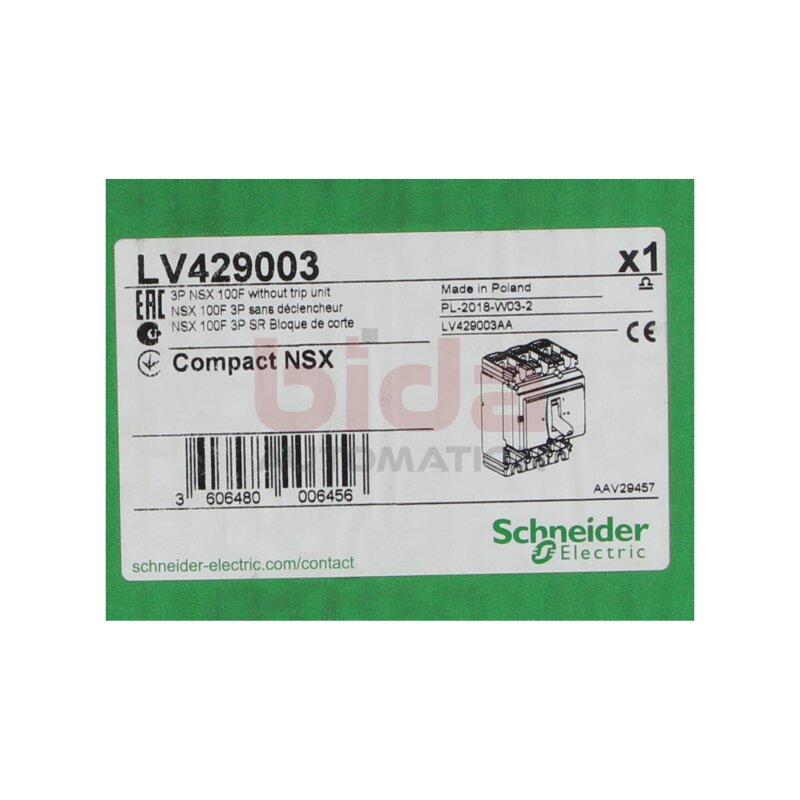 Schneider Electric LV429003 Grundschalter circuit breaker ComPact