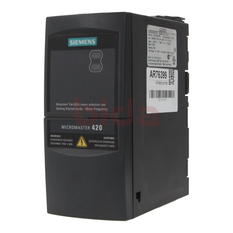 Siemens 6SE6420-2UD17-5AA1 Micromaster Frequenzumrichter Umrichter Frequency Converter