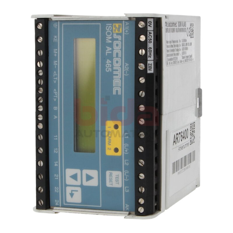Socomec ISOM AL465 (47346723) Isolations&uuml;berwachungsger&auml;t Insulation monitoring device