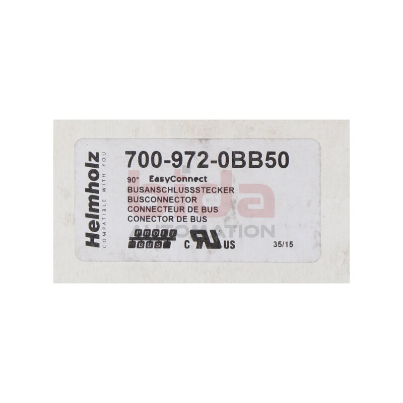 Helmholz 700-972-0BB50 PROFIBUS Stecker 90&deg; Busanschluss Stecker Bus Connector
