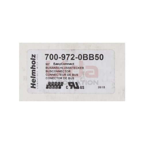 Helmholz 700-972-0BB50 PROFIBUS Stecker 90&deg; Busanschluss Stecker Bus Connector