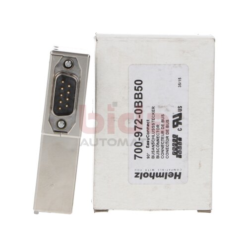 Helmholz 700-972-0BB50 PROFIBUS Stecker 90&deg; Busanschluss Stecker Bus Connector