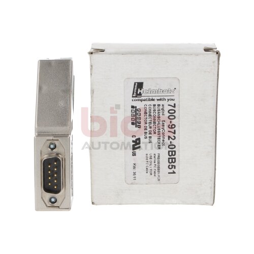 Helmholz 700-972-0BB51 PROFIBUS connector, angled Profibus-Stecker