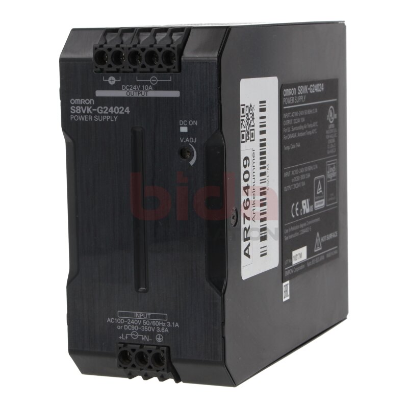 Omron S8VK-G24024 Stromversorgung Power Supply DC24V 10A AC100-240V 50/60Hz 3.1A
