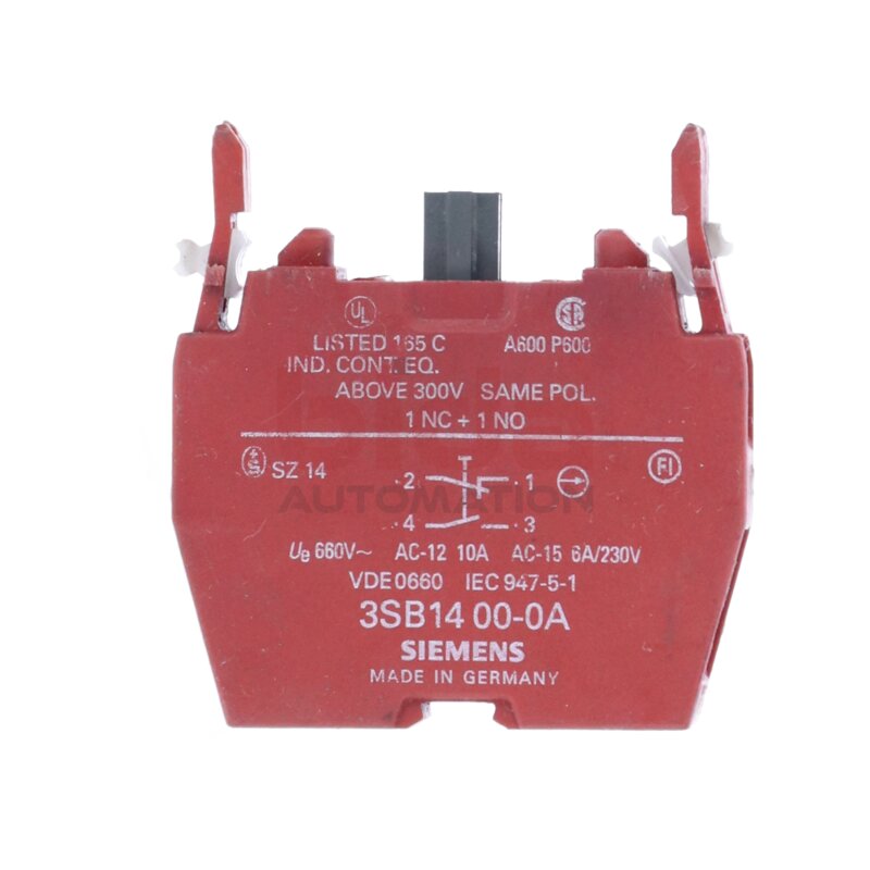 Siemens 3SB14 00-0A Schaltelement switching element 10A 300V