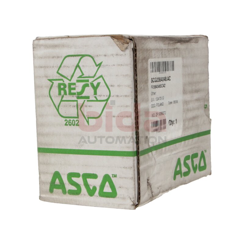 ASCO SCG238A048 Magnetventil / Solenoid valve 24V DC