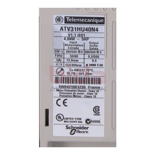 Schneider Electric / Telemecanique ATV31HU40N4 Frequenzumrichter Frequency converter Altivar 31