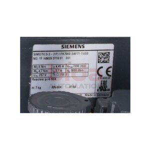 Siemens 1FK7060-2AF71-1UG0 Synchronmotor Servomotor Servo...