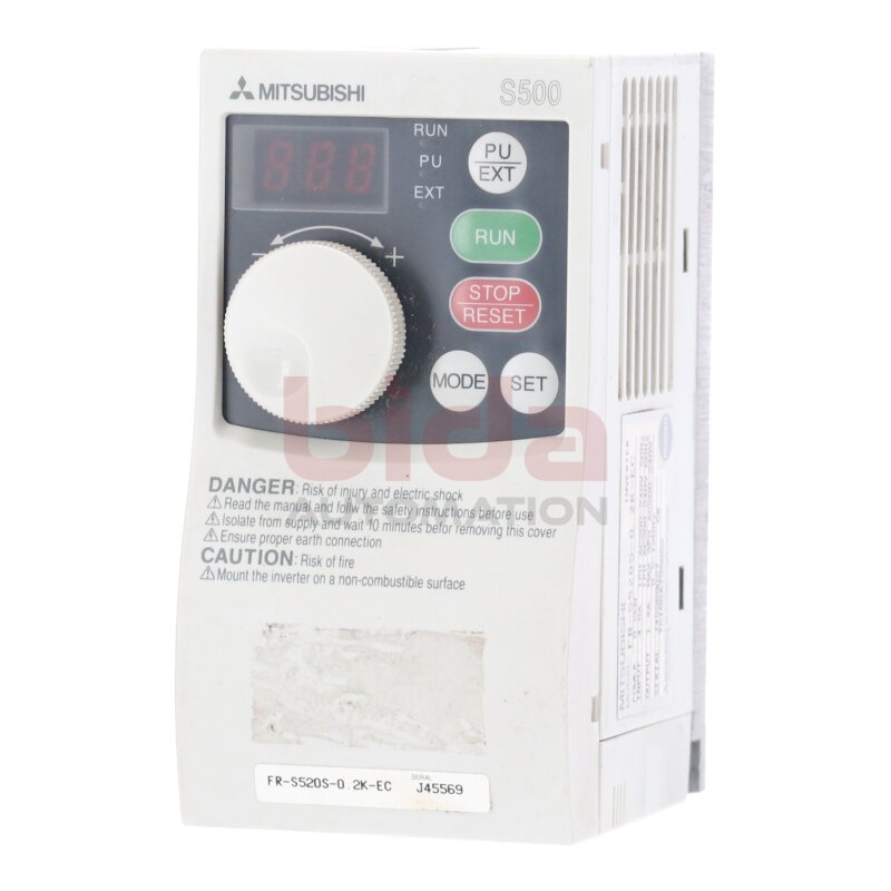 Mitsubishi FR-S520S-0. 2K-EC Frequenzumrichter Frequency Converter 200-240V