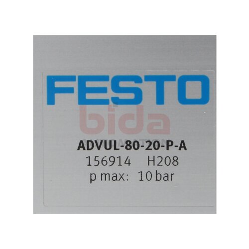 Festo ADVUL-80-20-P-A Kompaktzylinder 156914 Zylinder compact cylinder