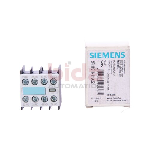 Siemens 3RH1911-1HA22 Hilfsschalterblock Auxiliary switch block 32 E 2 S + 2 &Ouml;