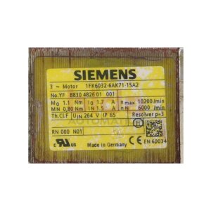 Siemens 1FK6032-6AK71-1SA2 / 1FK6 032-6AK71-1SA2...