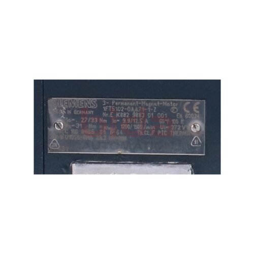 Siemens 1FT5102-0AA71-1-Z / 1FT5 102-0AA71-1-Z Permanent-Magnet-Motor