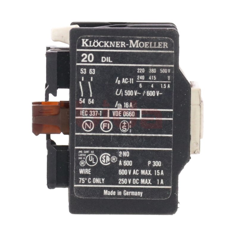 Moeller 20 DIL Hilfskontaktblock Auxiliary Contact Block