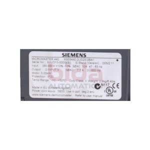 Siemens 6SE6440-2UD23-0BA1 Frequenzumrichter Frequency...