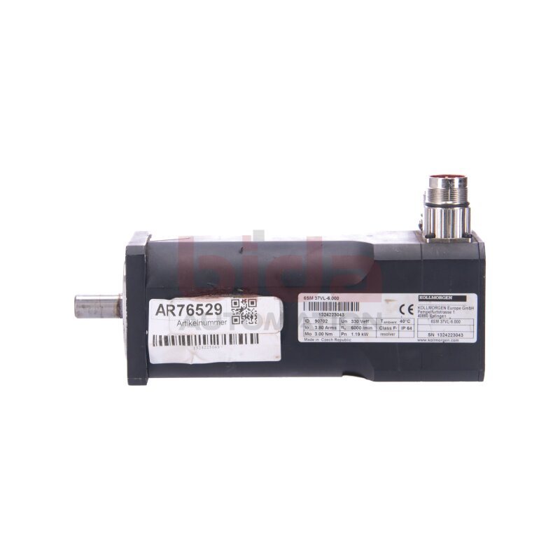 Kollmorgen 6SM37VL-6,000 (90702) Servo Motor