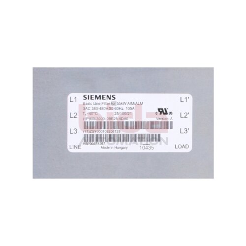 Siemens 6SL3000-0BE25-5DA0 / 6SL3 000-0BE25-5DA0  SINAMICS/SIMODRIVE 611 Basic line Filter / Basis-Netzfilter  380-480V, 50/60Hz