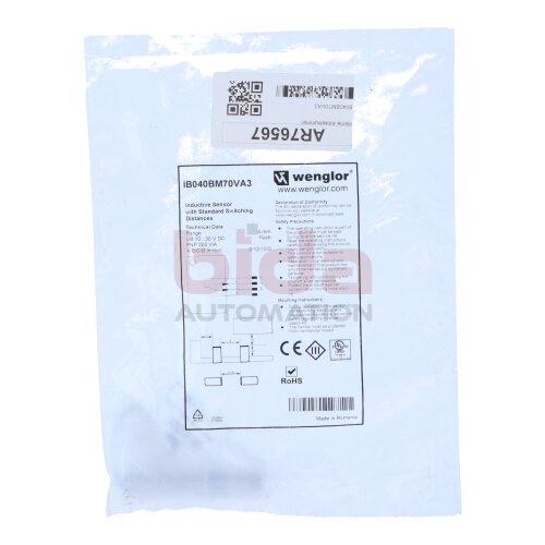 Wenglor IB040BM70VA3 Induktiver Sensor Inductiv sensor