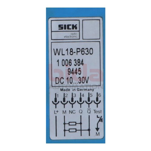 Sick WL18-P630 (1025912) Reflexions-Lichttaster reflection light sensor