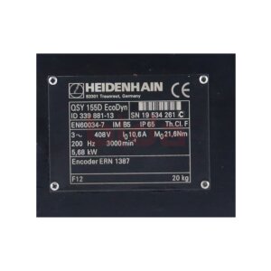 Heidenhain QSY155D EcoDyn (339 881-13) Synchronservomotor