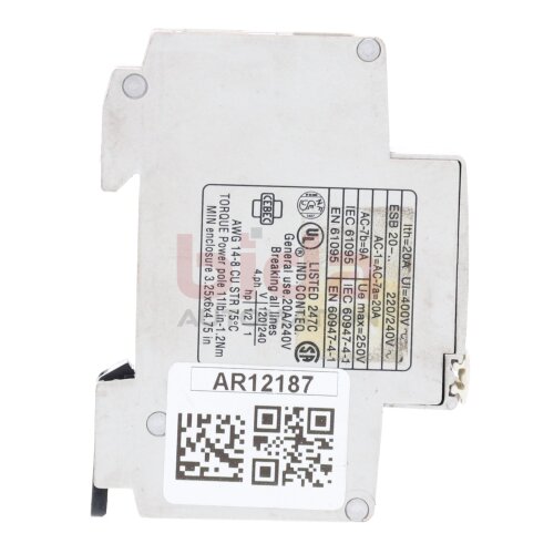ABB ESB 20-20 Sch&uuml;tz Installationssch&uuml;tz Installation Contactor