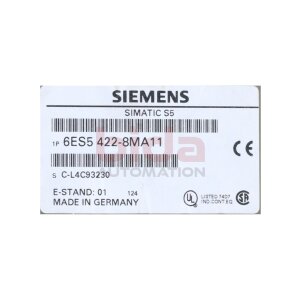 Siemens Simatic S5  6ES5422-8MA11 / 6ES5 422-8MA11...