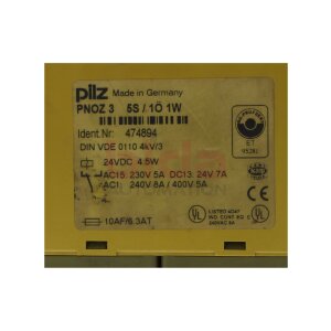 PILZ PNOZ35S/1Ö1W (474894)...
