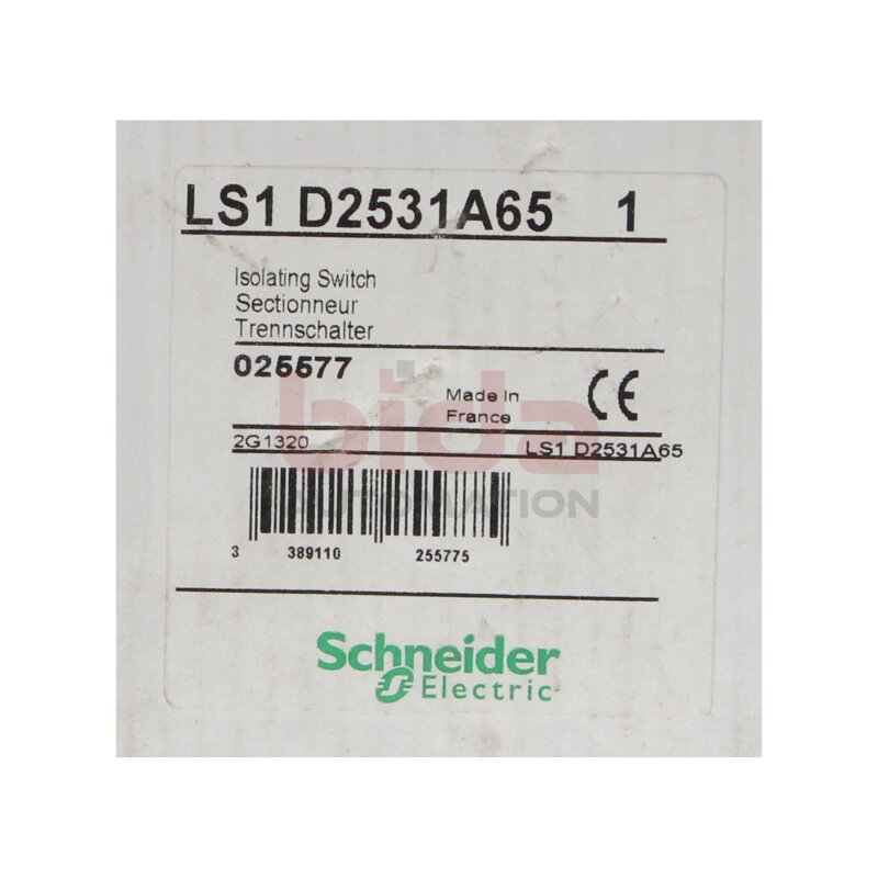Schneider LS1D2531A65 (025577) Sicherungstrennschalter Isolating Switch