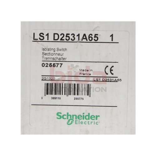 Schneider LS1D2531A65 (025577) Sicherungstrennschalter Isolating Switch