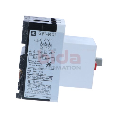 Telemecanique GV1-M01 Motorschutzschalter Motor protection switch