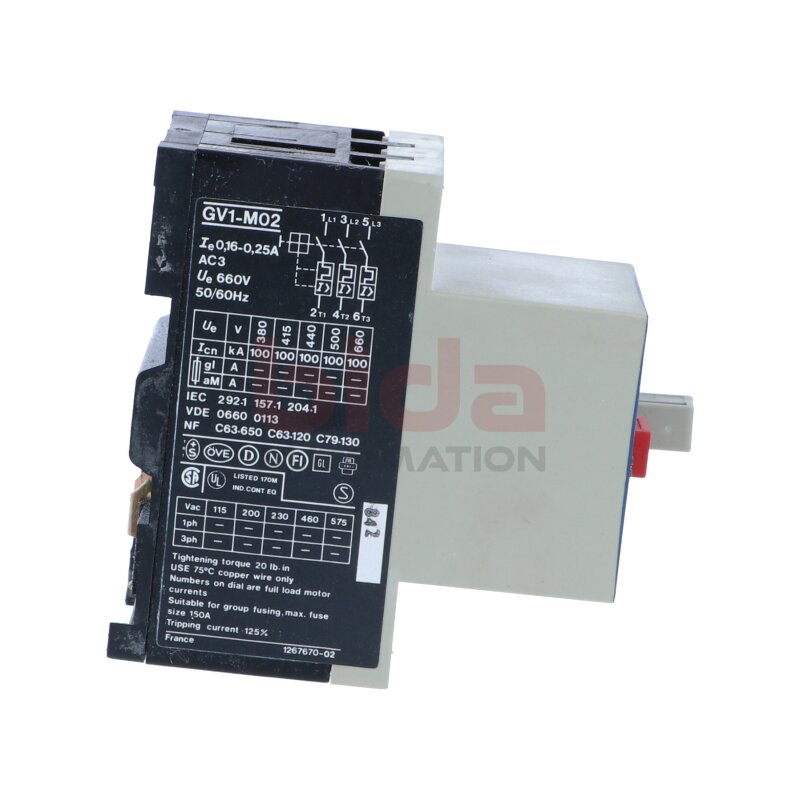 Telemecanique GV1-M02 (21001) Motorschutzschalter Motor protection switch