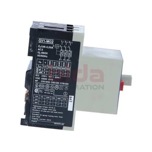 Telemecanique GV1-M02 (21001) Motorschutzschalter Motor protection switch