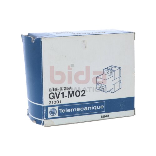 Telemecanique GV1-M02 (21001) Motorschutzschalter Motor protection switch
