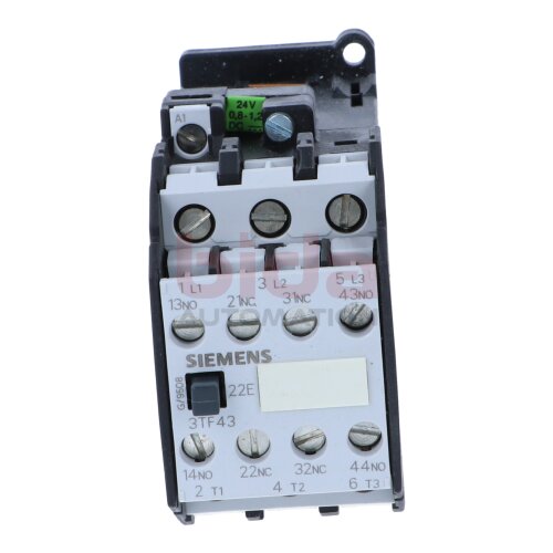 Siemens 3TF42 22-0BB4 Leistungsch&uuml;tz 24V 2NO+2NC Contactor