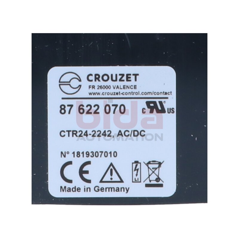 Crouzet CTR24-2242 (CTR24) Z&auml;hler manuell Timer manual 8-stellig Stunden 0 &rarr; 99999,99