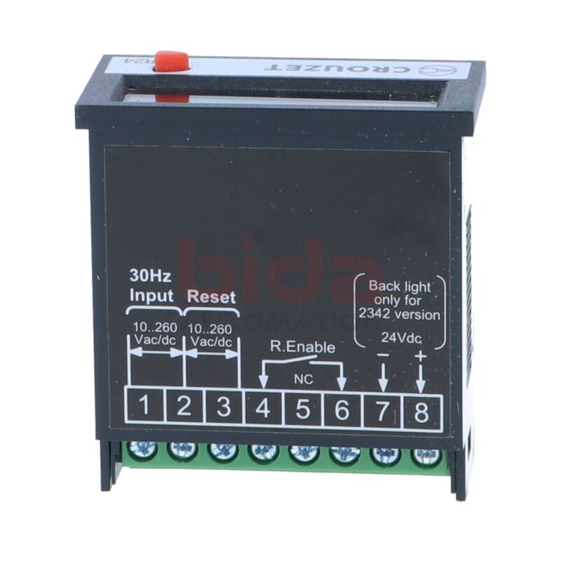 Crouzet CTR24-2242 (CTR24) Z&auml;hler manuell Timer manual 8-stellig Stunden 0 &rarr; 99999,99