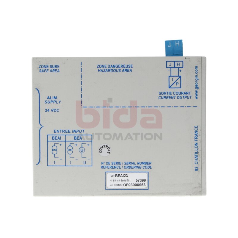 Georgin BEAI23 Eigensicheres Netzteil Intrinsically Safe power supply unit