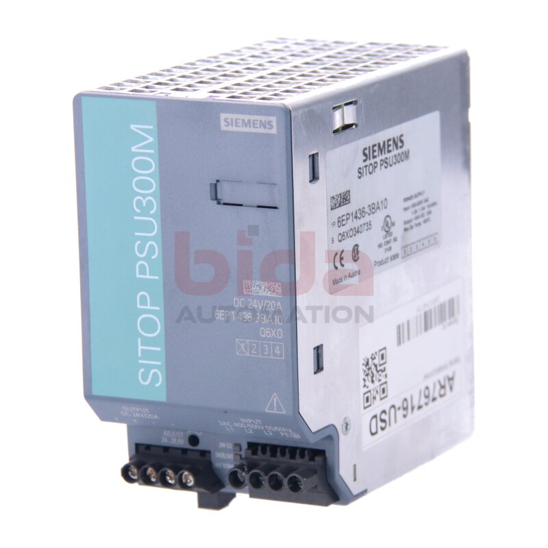 Siemens 6EP1436-3BA10 (6EP1 436-3BA10) Stromversrogung Power Supply SITOP PSU300M