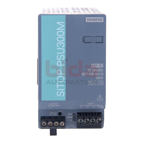 Siemens 6EP1436-3BA10 (6EP1 436-3BA10) Stromversrogung Power Supply SITOP PSU300M