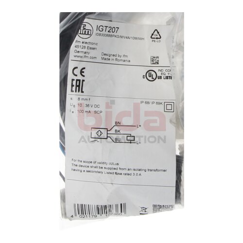 ifm IGT207 Induktiver Sensor Inductive sensor