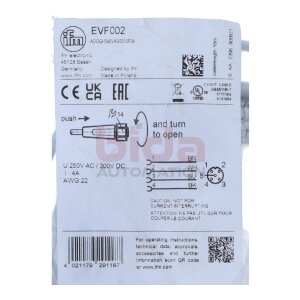 ifm EVF002 Anschlusskabel mit Buchse Connection cable...