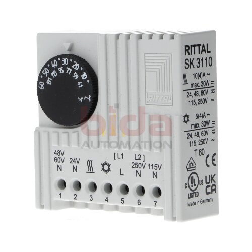 RITTAL SK3110 Thermostat Schaltschrank-Innentemperaturregler Thermostat Enclosure internal temperature controller