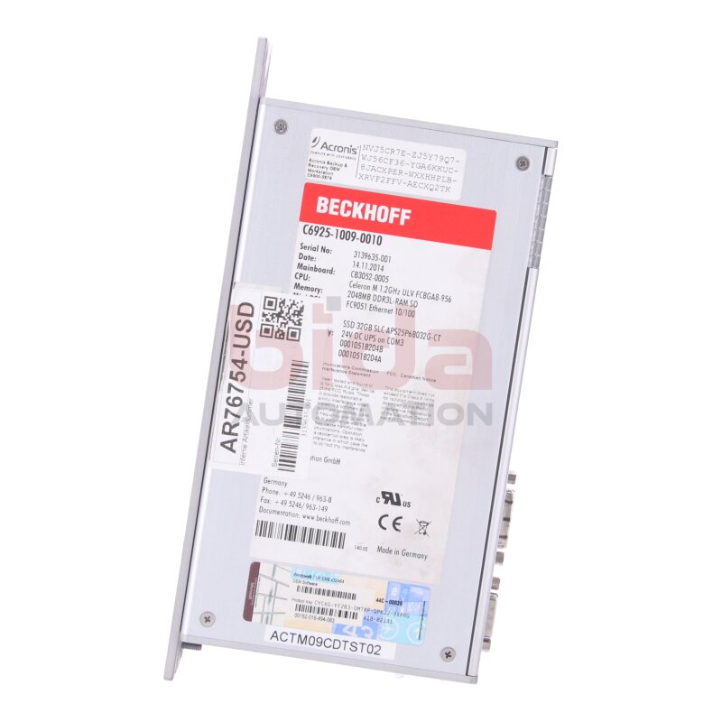 Beckhoff C6925-1009-0010 Industrial PC Industrie-PC Schaltschrank-Industrie-PC