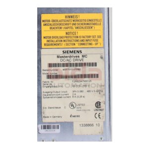 Siemens 6SE7012-0TP50 / 6SE7 012-0TP50...