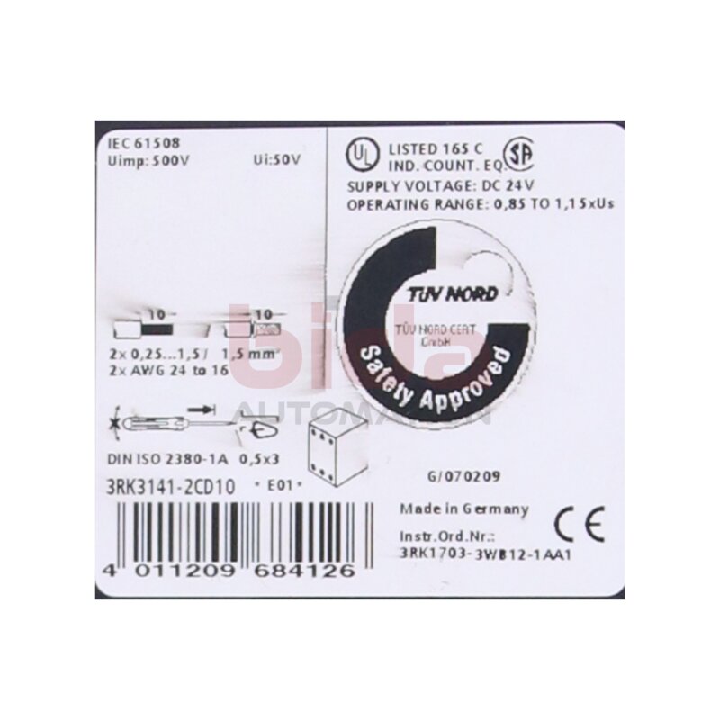 Siemens 3RK3141-1CD10 DP/AS Interface Module F-Link PROFIBUS-DP/AS-i