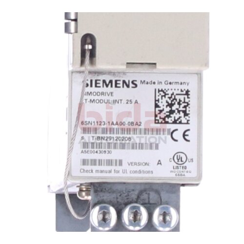Siemens 6SN1123-1AA00-0BA2 SIMODRIVE 611 Leistungsmodul Power module