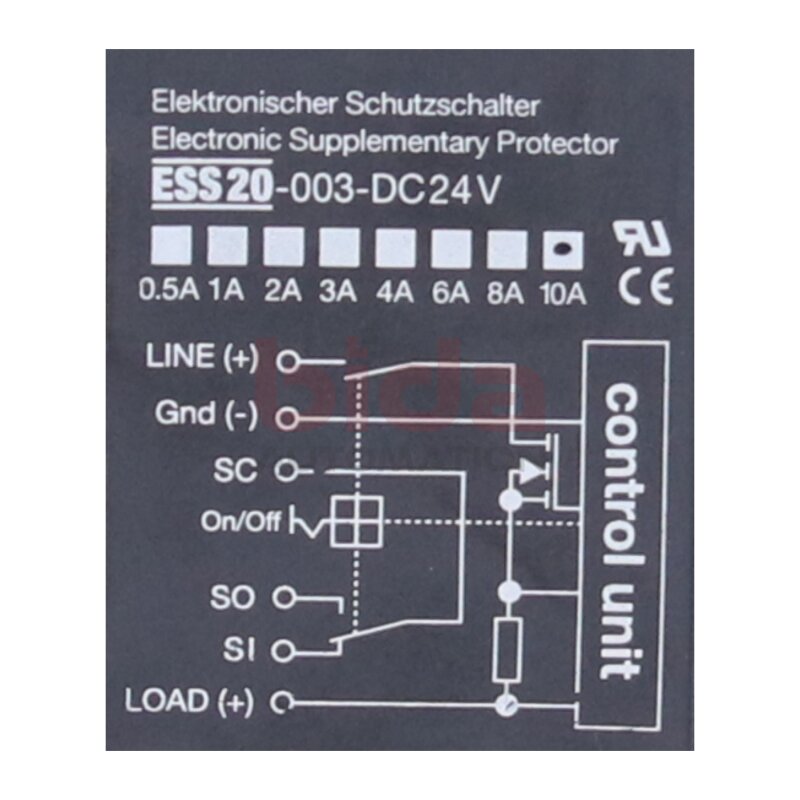 E-T-A ESS20-003-DC24V 10A Elektronischer Schutzschalter Electronic circuit breaker