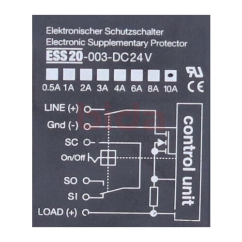 E-T-A ESS20-003-DC24V 10A Elektronischer Schutzschalter Electronic circuit breaker