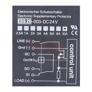 E-T-A ESS20-003-DC24V 10A Elektronischer Schutzschalter...